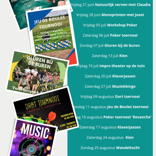 Recreatieprogramma zomer