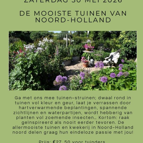 Tuinreis op 30 mei